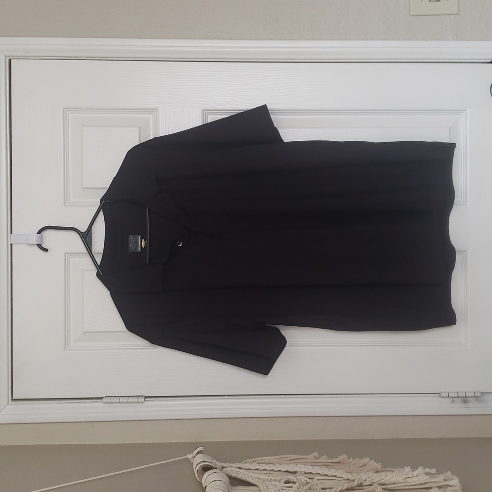 Black Men's Greg Norman Shark Polo XL